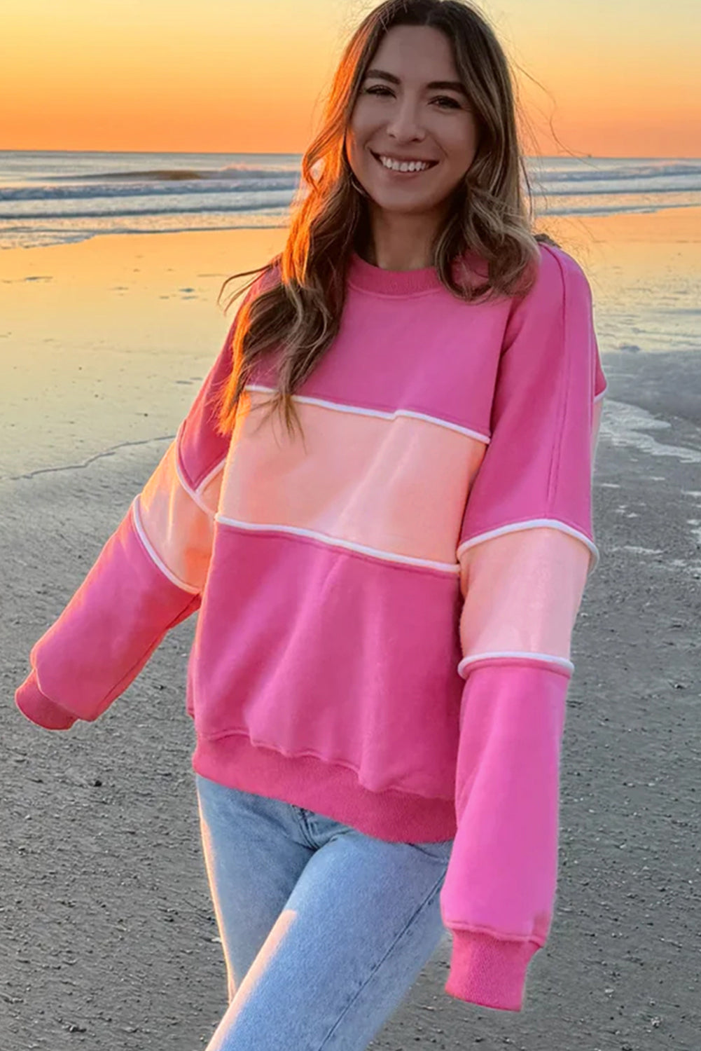 Brooklynn – Women's Colorblock Patchwork Sweatshirt