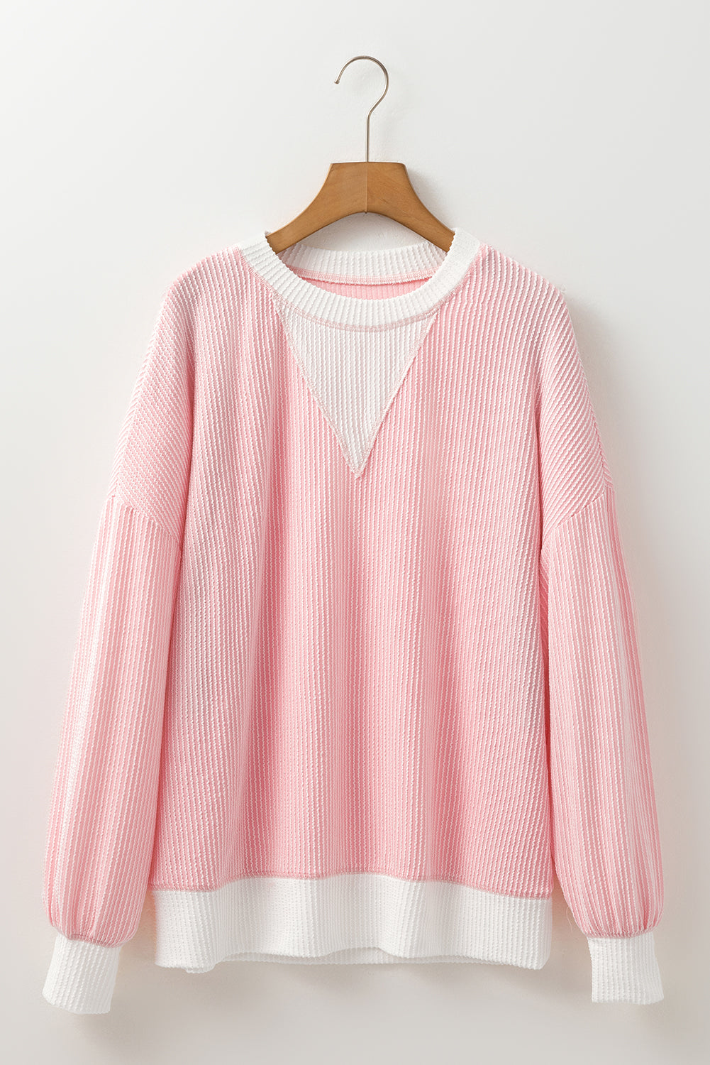Ana – Stylish Colorblock Knit Drop Shoulder Top