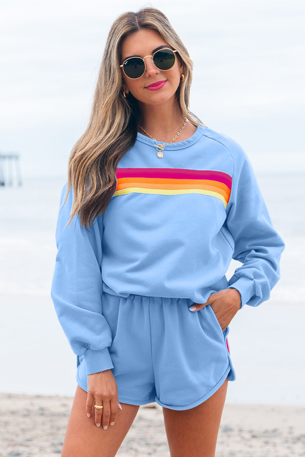 Milani – Pullover and Shorts Two-Piece Casual Set