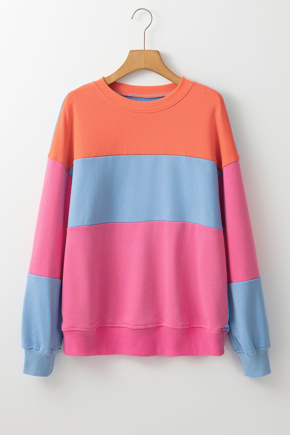 Blake – Drop Shoulder Patchwork Sweatshirt