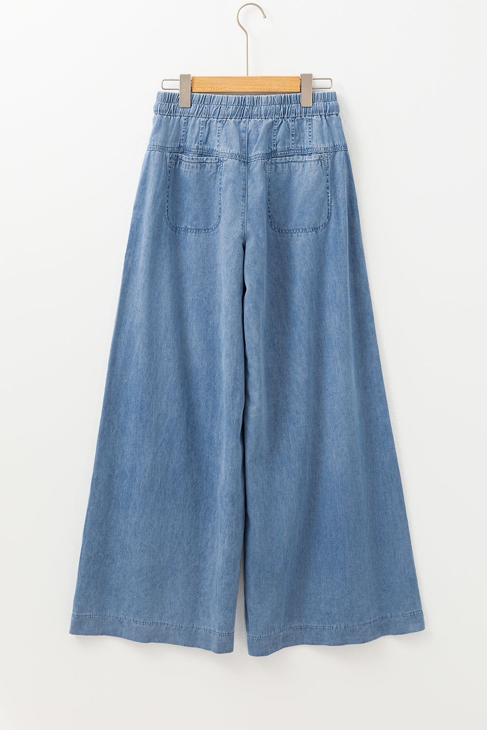 Malia – Button Fly Waist Wide Leg Jeans