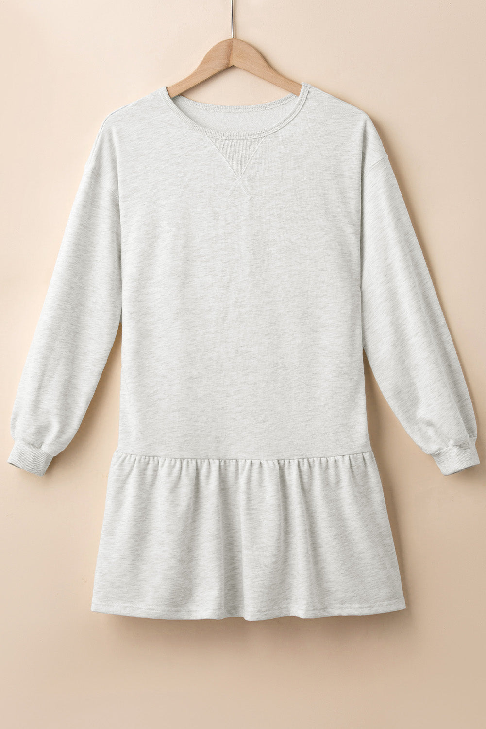 Adeline – White Puff Sleeve Mini Dress with Ruffle Hem