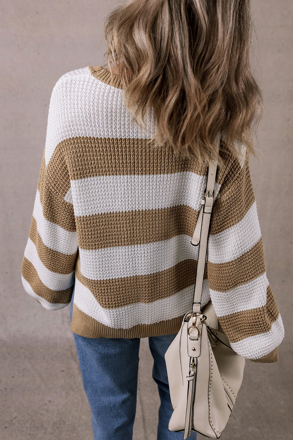 Annabelle – Colorblock Striped Knit Sweater
