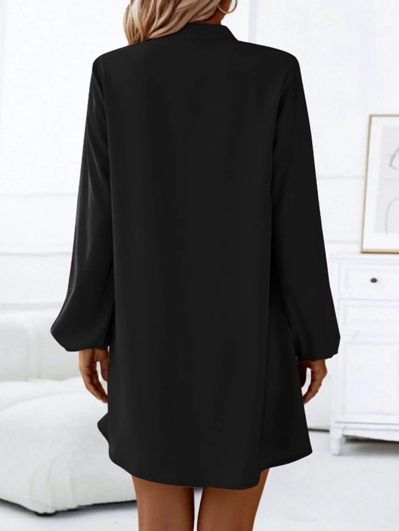 Anna – Elegant Long Sleeve Midi Dress