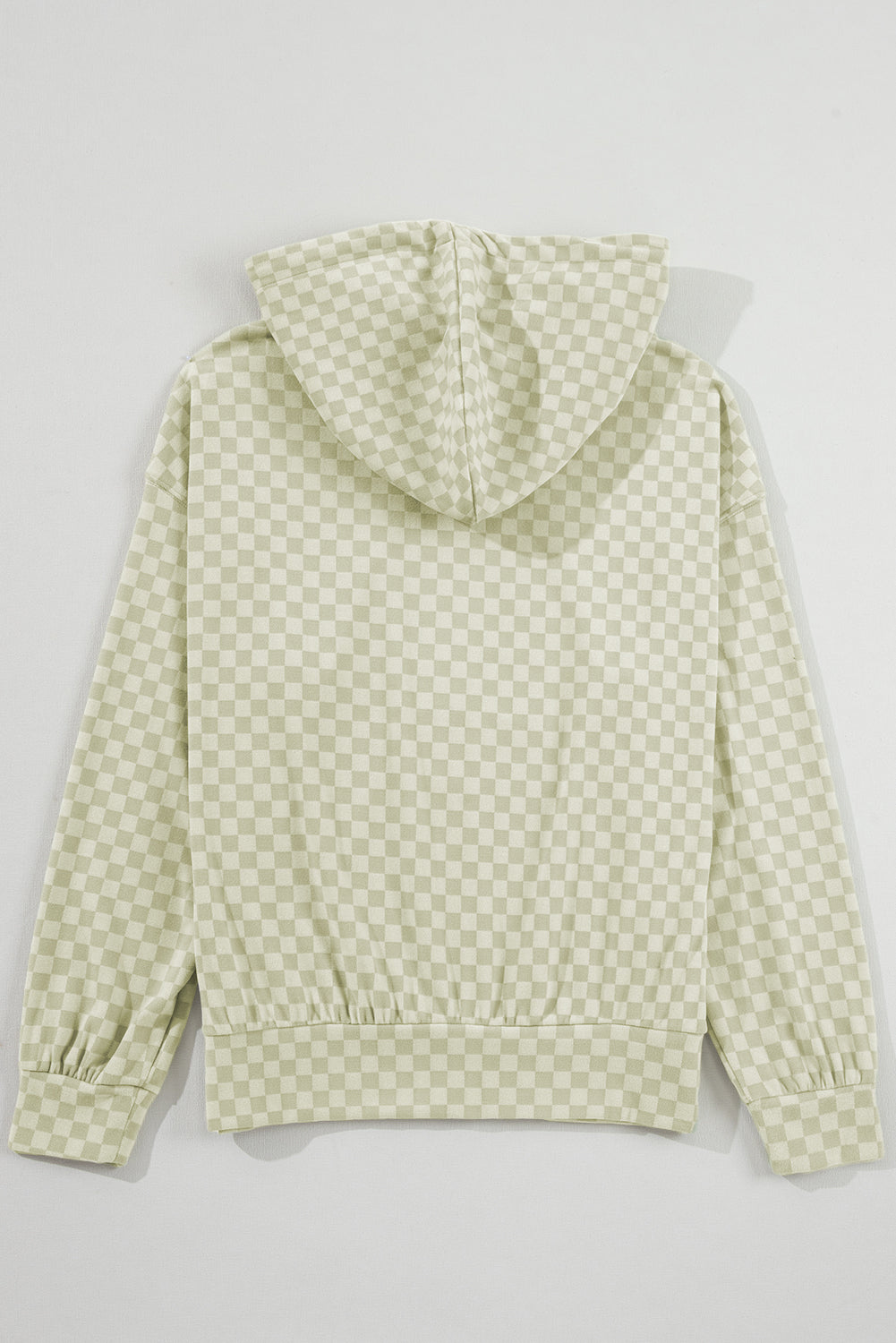 Diana – Retro Checkered Hoodie with Kangaroo Pocket & Drawstring
