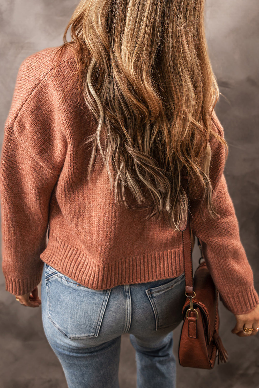 Alivia – Women's Cropped Open Front Cardigan with Drop Shoulders