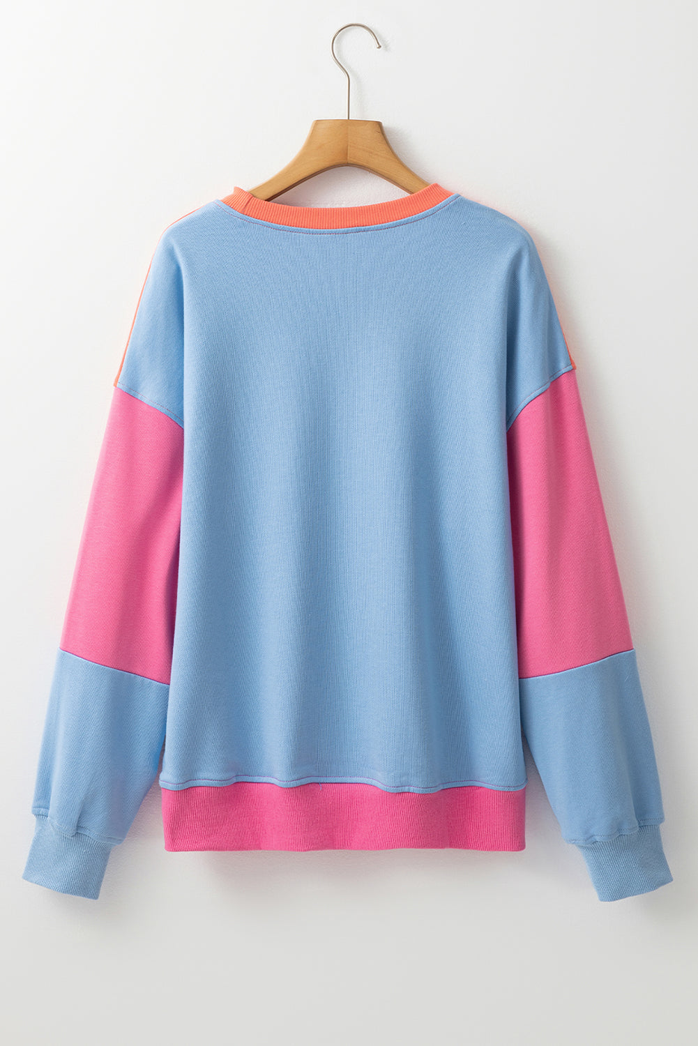 Blake – Drop Shoulder Patchwork Sweatshirt