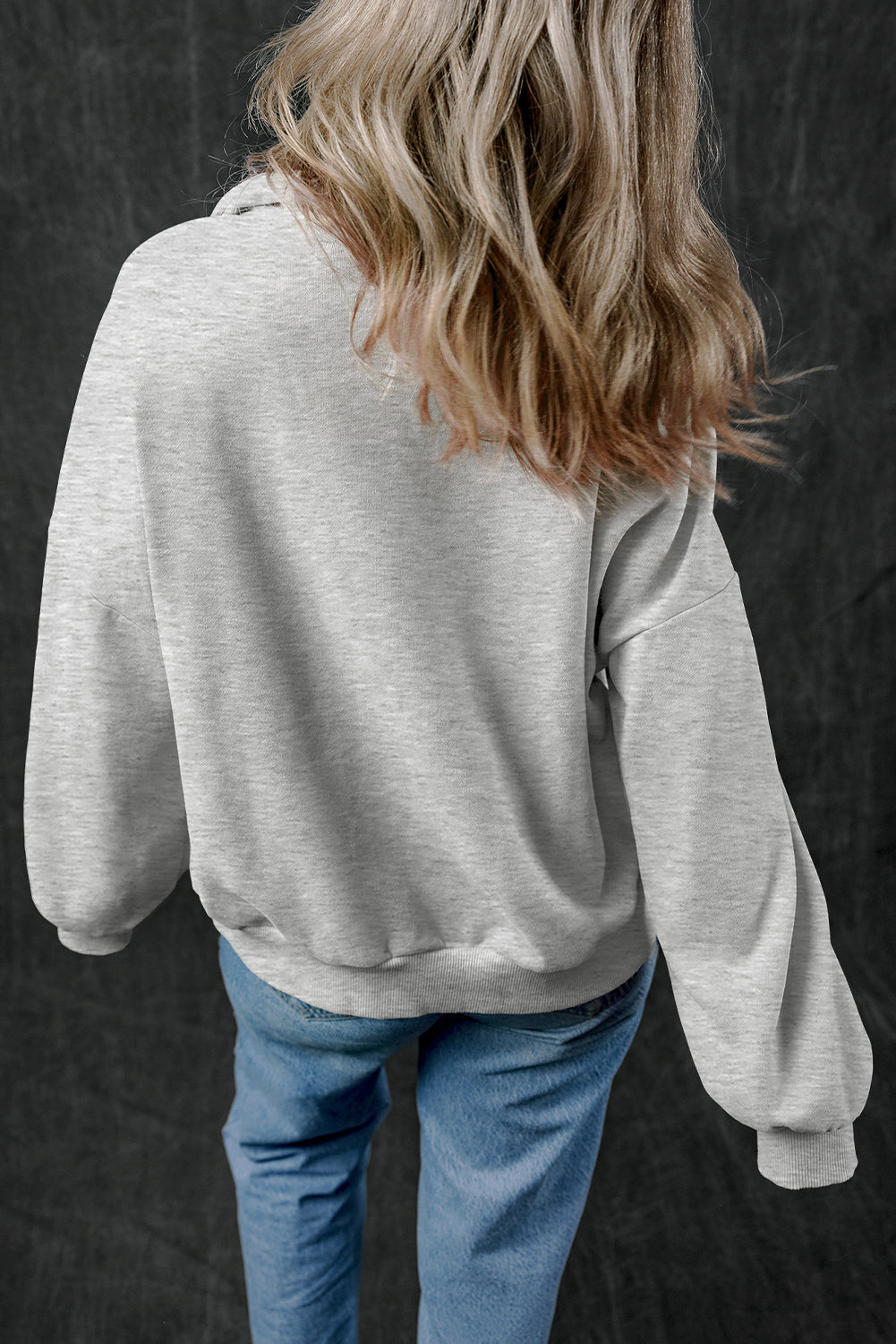 Joanna – Zip-Up Stand Neck Sweatshirt