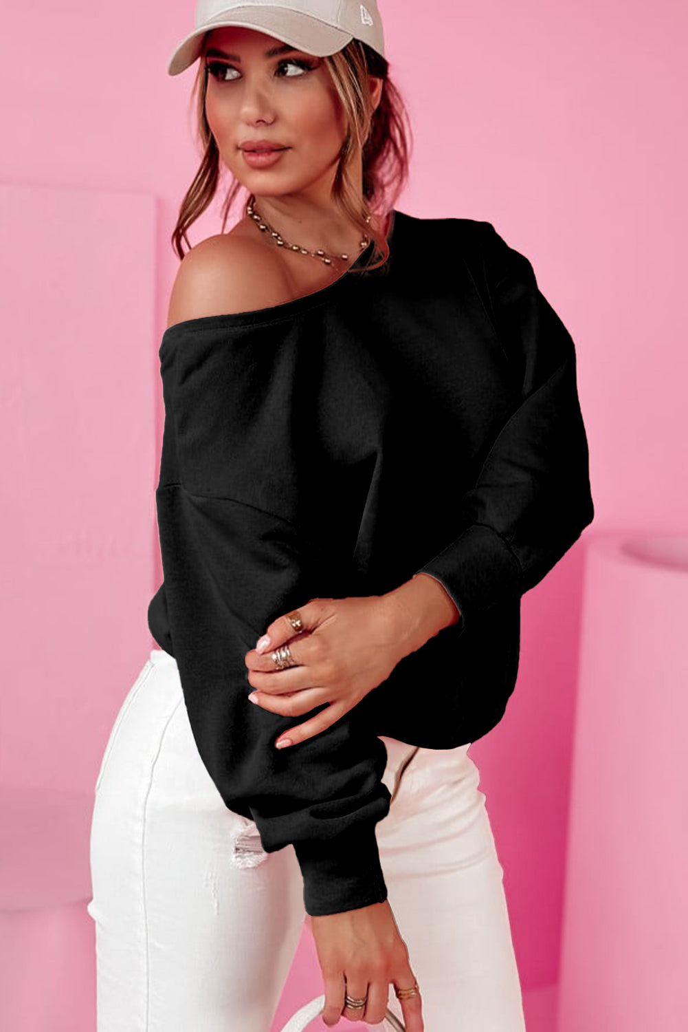 Londyn – Bowknot Dewback Round Neck Sweatshirt