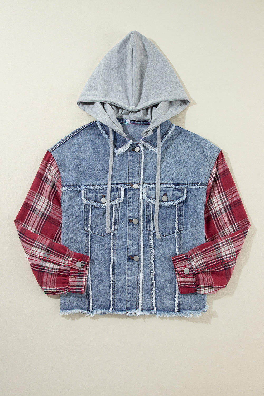 Lila – Beau Blue Hooded Denim Jacket