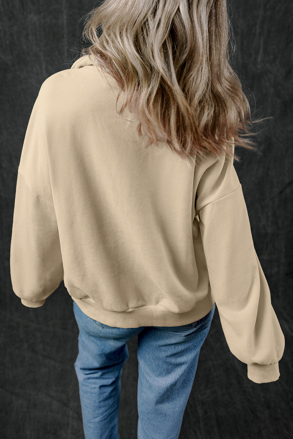 Joanna – Zip-Up Stand Neck Sweatshirt