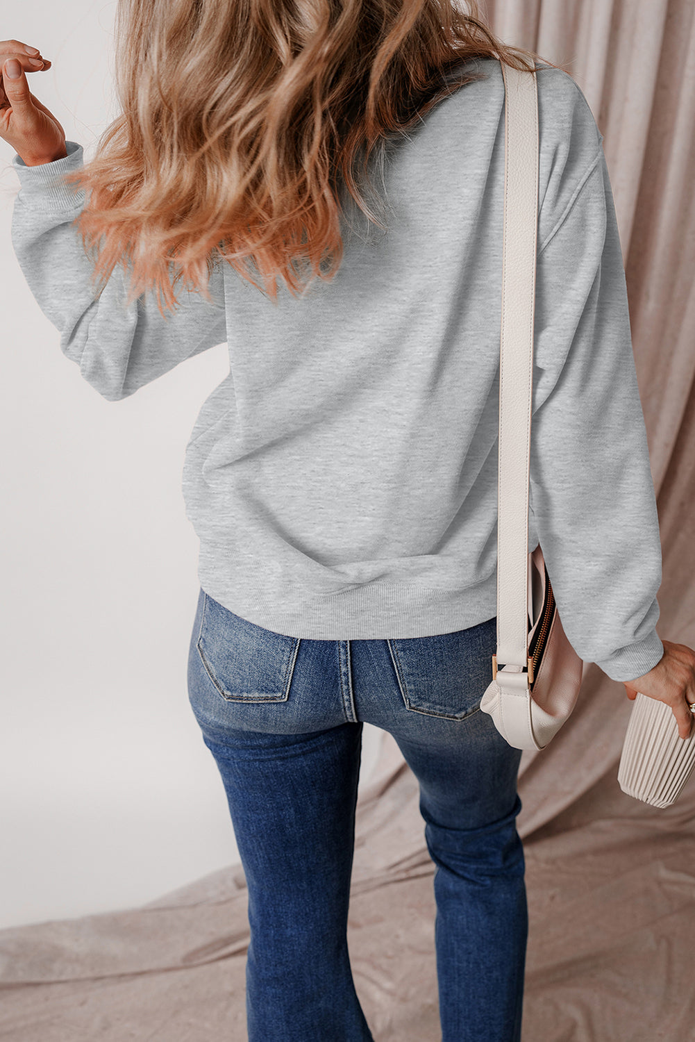 Logan – Women's Fleece Lined Burgundy Terry Sweatshirt