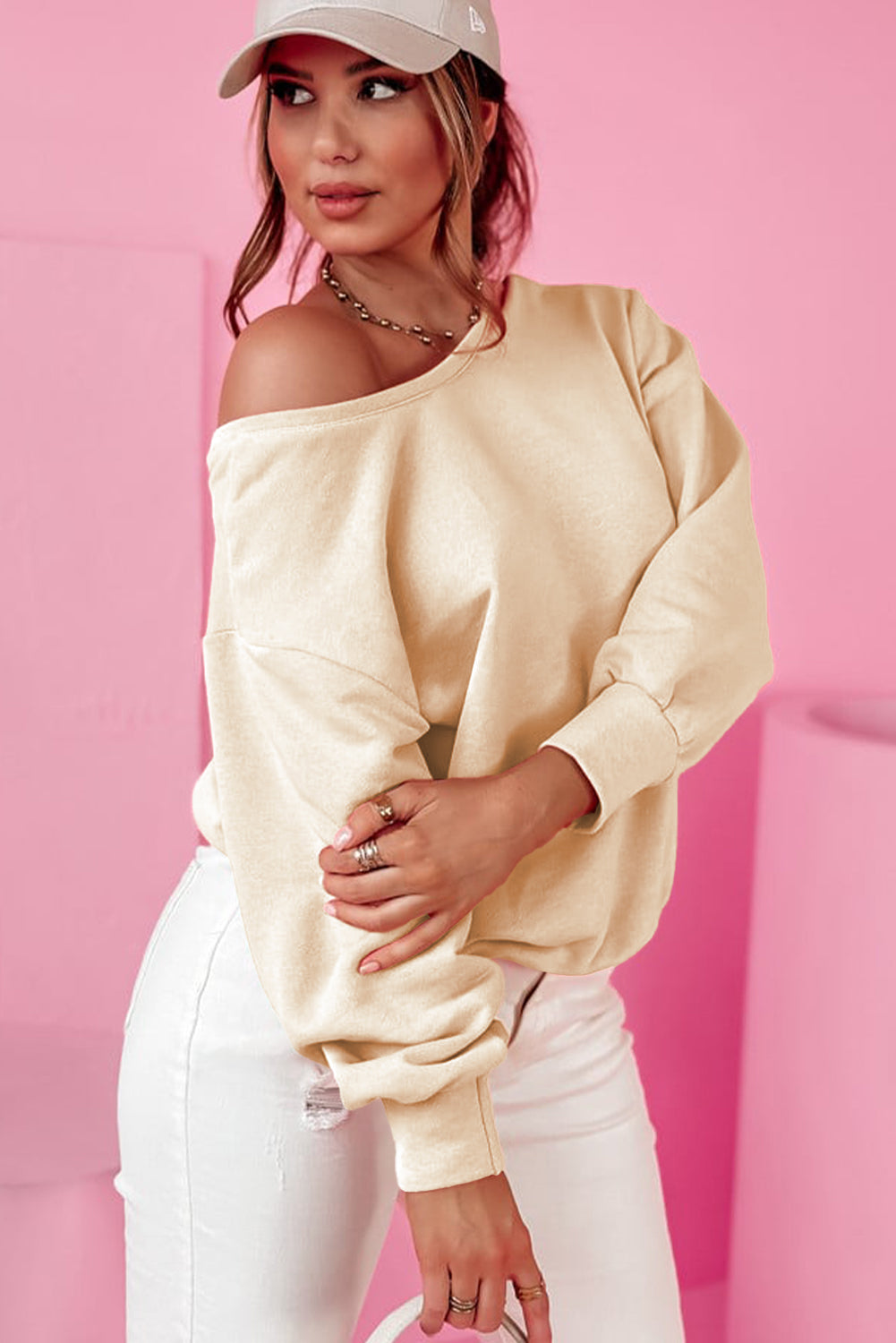 Londyn – Bowknot Dewback Round Neck Sweatshirt
