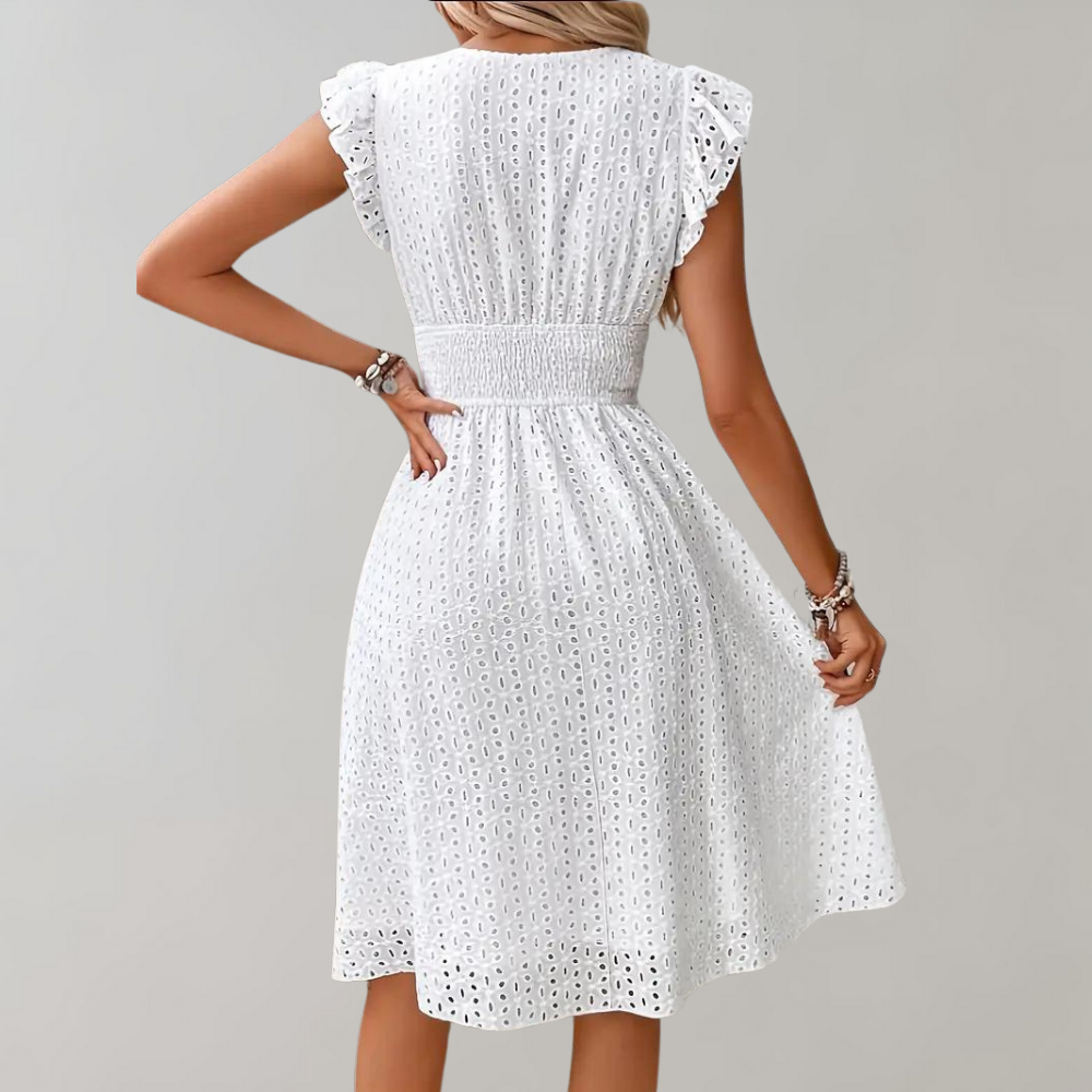 Nerissa - Elegant Summer Dress with Ruffles