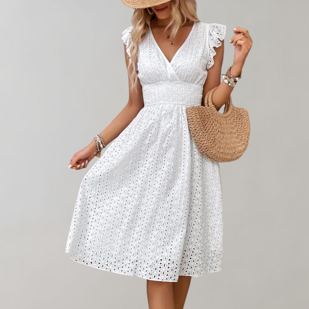 Nerissa - Elegant Summer Dress with Ruffles