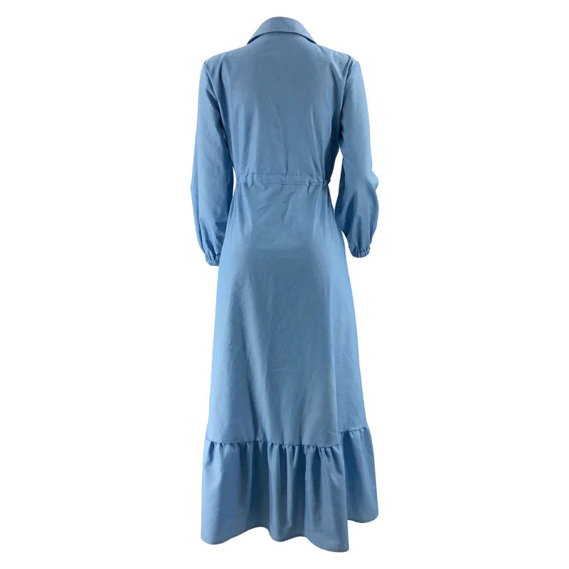Zoey – Modest Denim-Style Muslim Dress