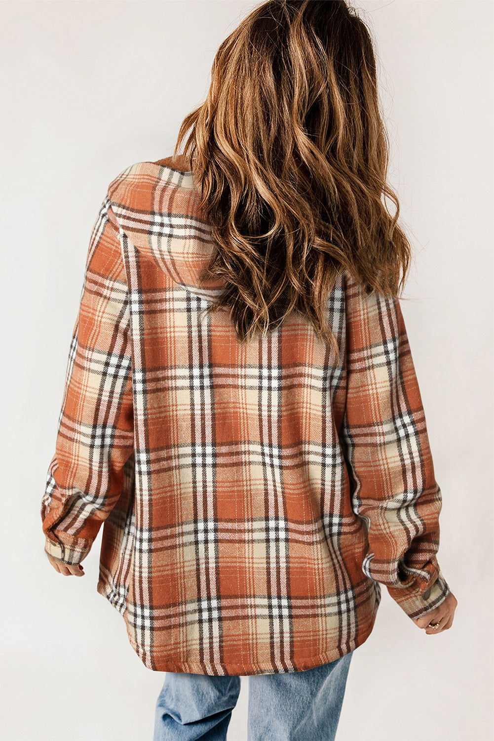 Juliet – Plaid Sherpa Lined Hooded Shacket