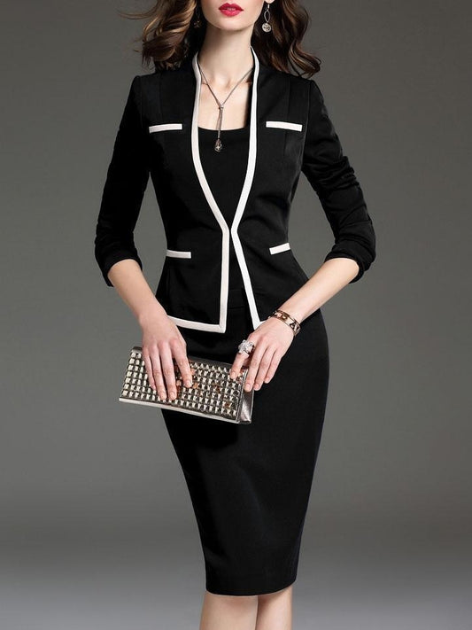 Riley – Elegant Square Neck Bodycon Dress