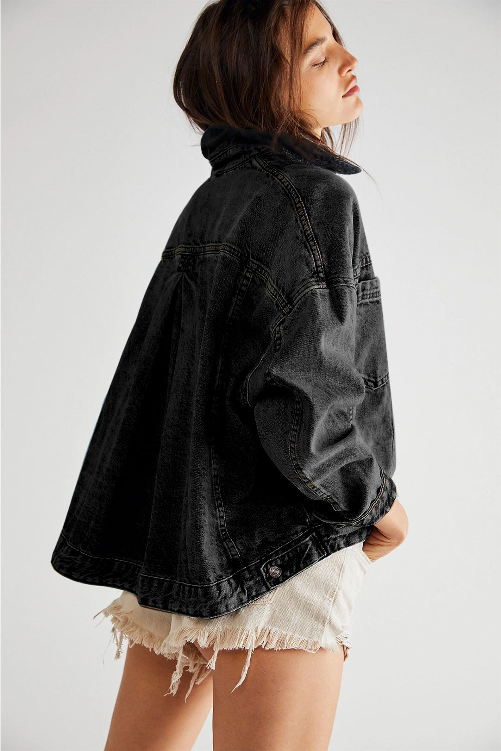 Daniela – Autumn Lapel Denim Jacket