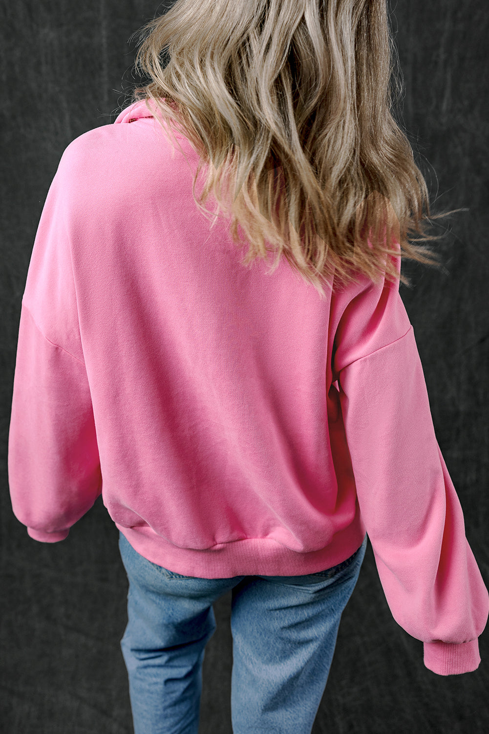 Joanna – Zip-Up Stand Neck Sweatshirt