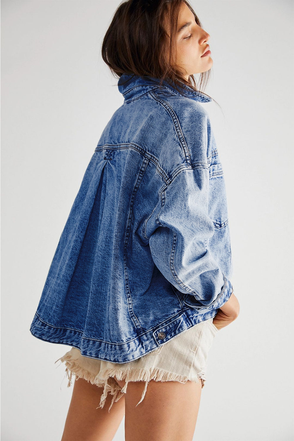 Daniela – Autumn Lapel Denim Jacket