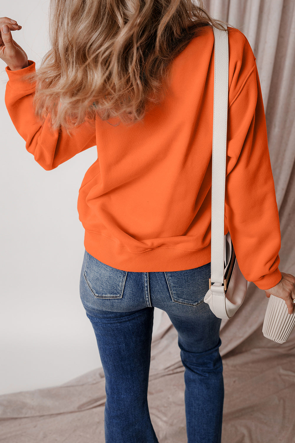 Logan – Women's Fleece Lined Burgundy Terry Sweatshirt