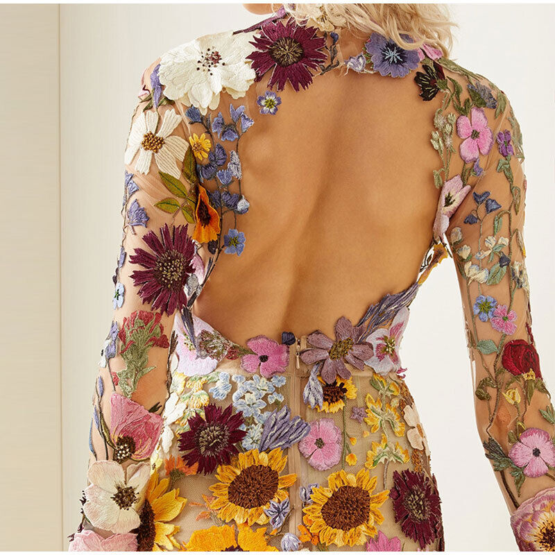 Florence - Elegant Floral Dress with Modern Cut